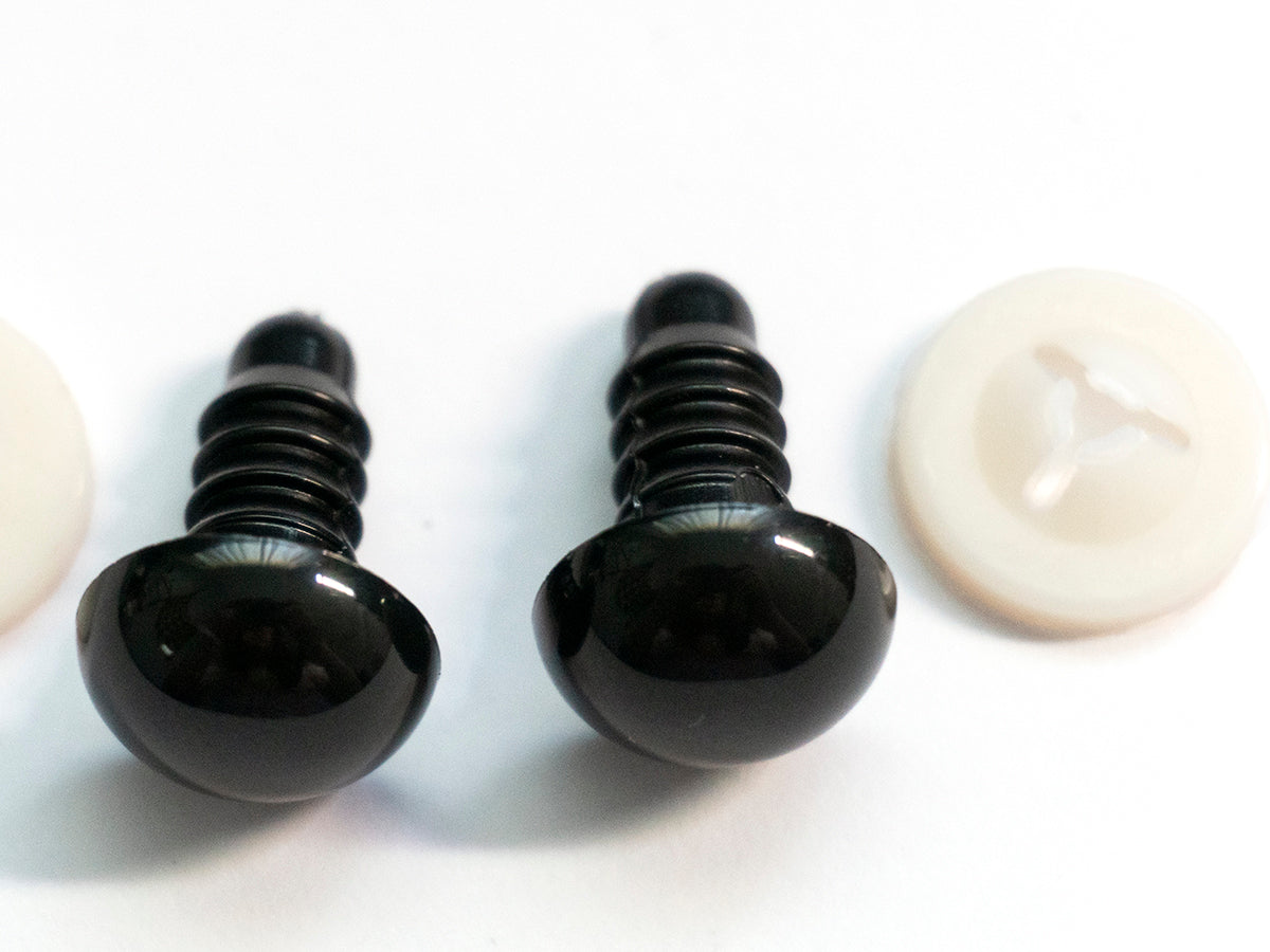 12 mm Black Safety Eyes