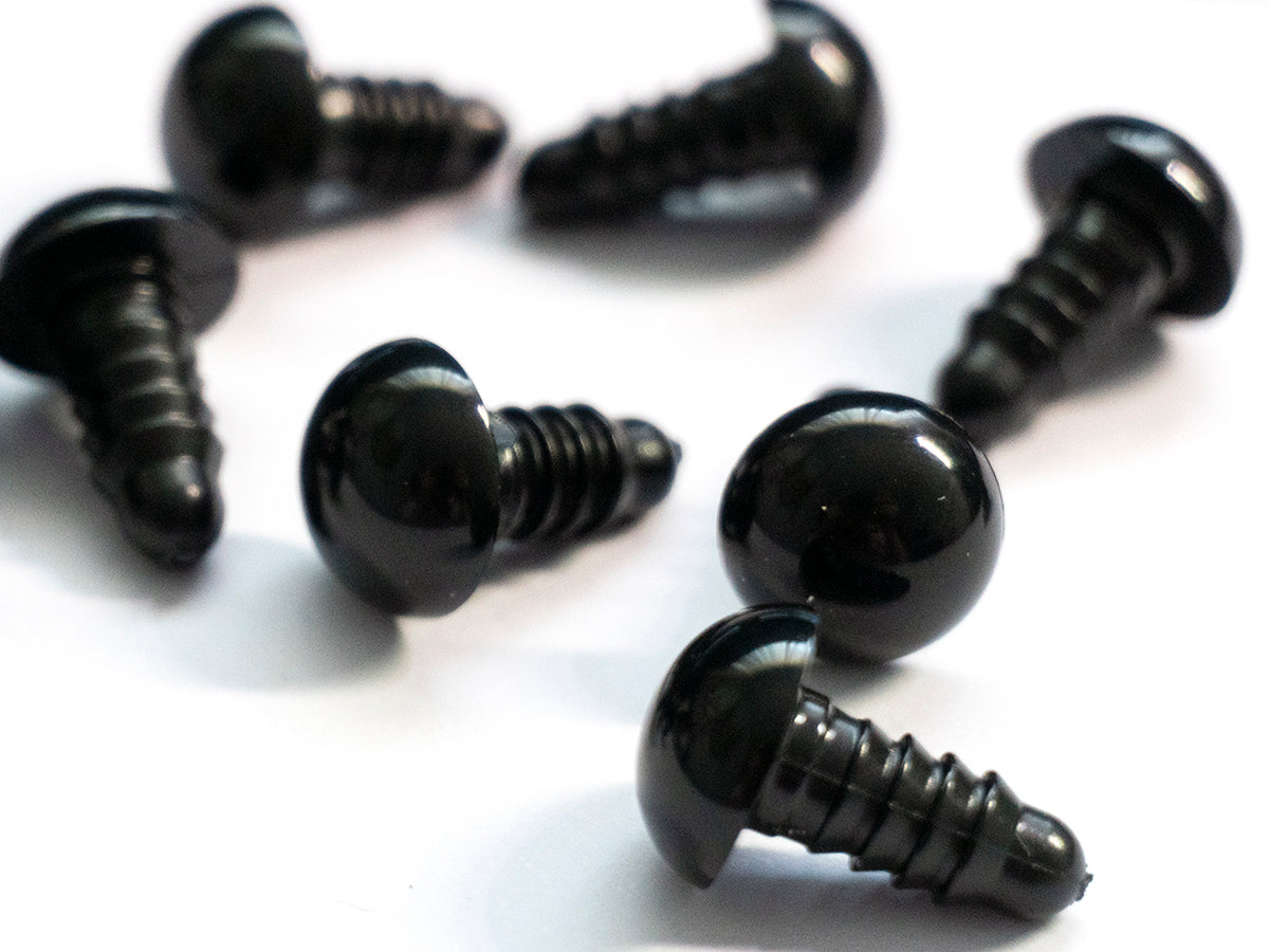 12 mm Black Safety Eyes