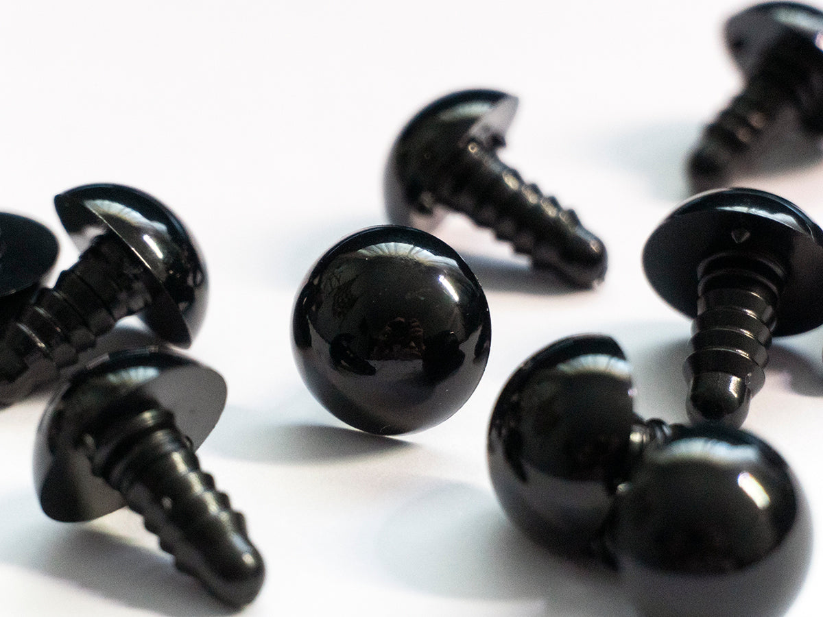 15 mm Black Safety Eyes