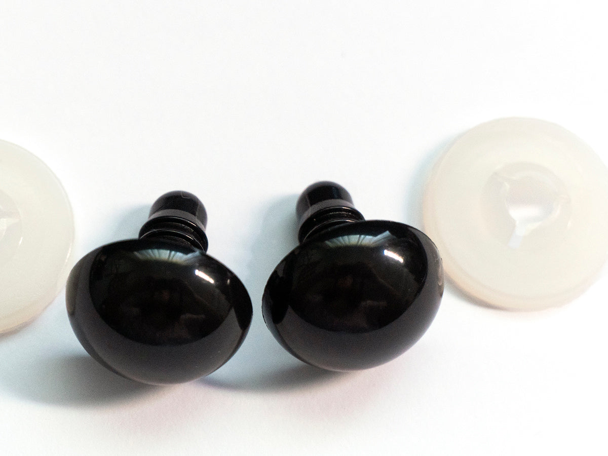 18 mm Black Safety Eyes