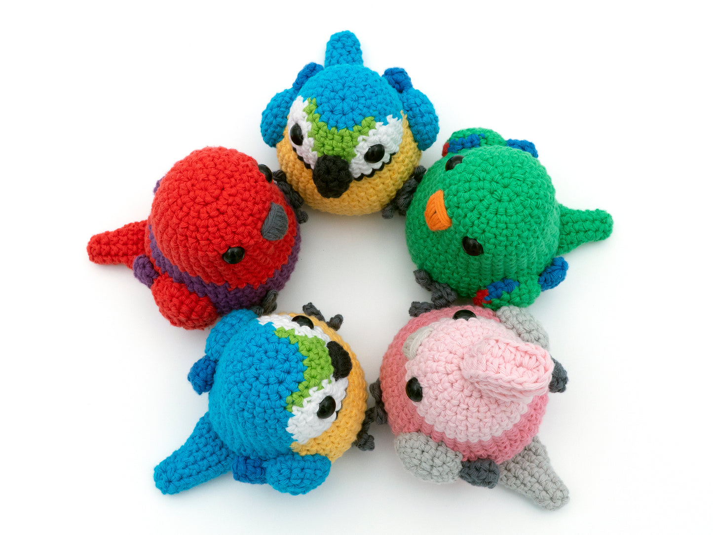Crochet Pattern Bundle: Parrots #4