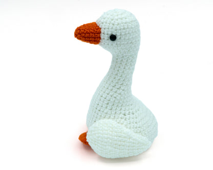 amigurumi crochet mother goose pattern side view