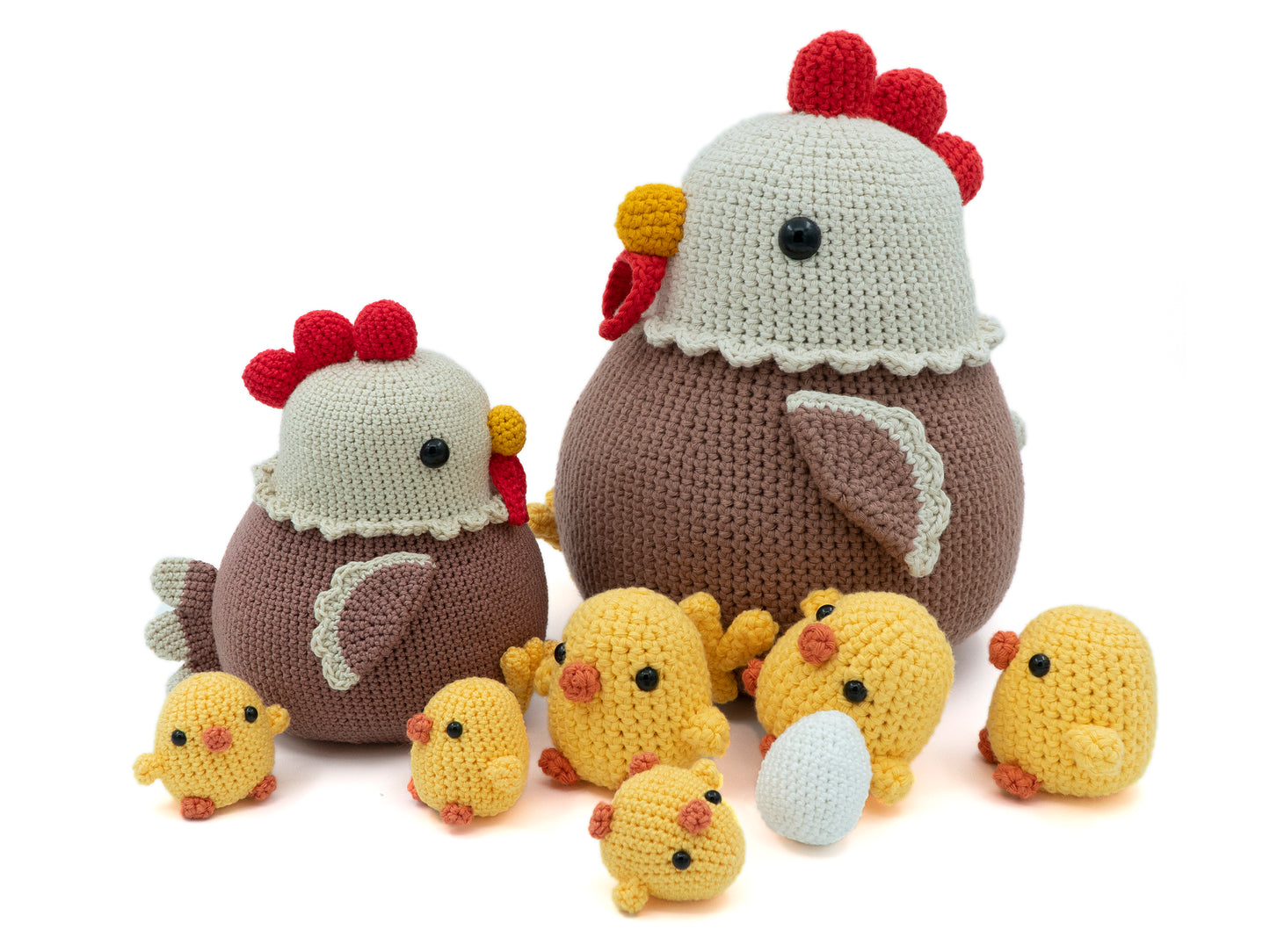 Crochet Pattern: Hen, Chick, and Egg