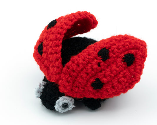 amigurumi crochet ladybug pattern with open wings