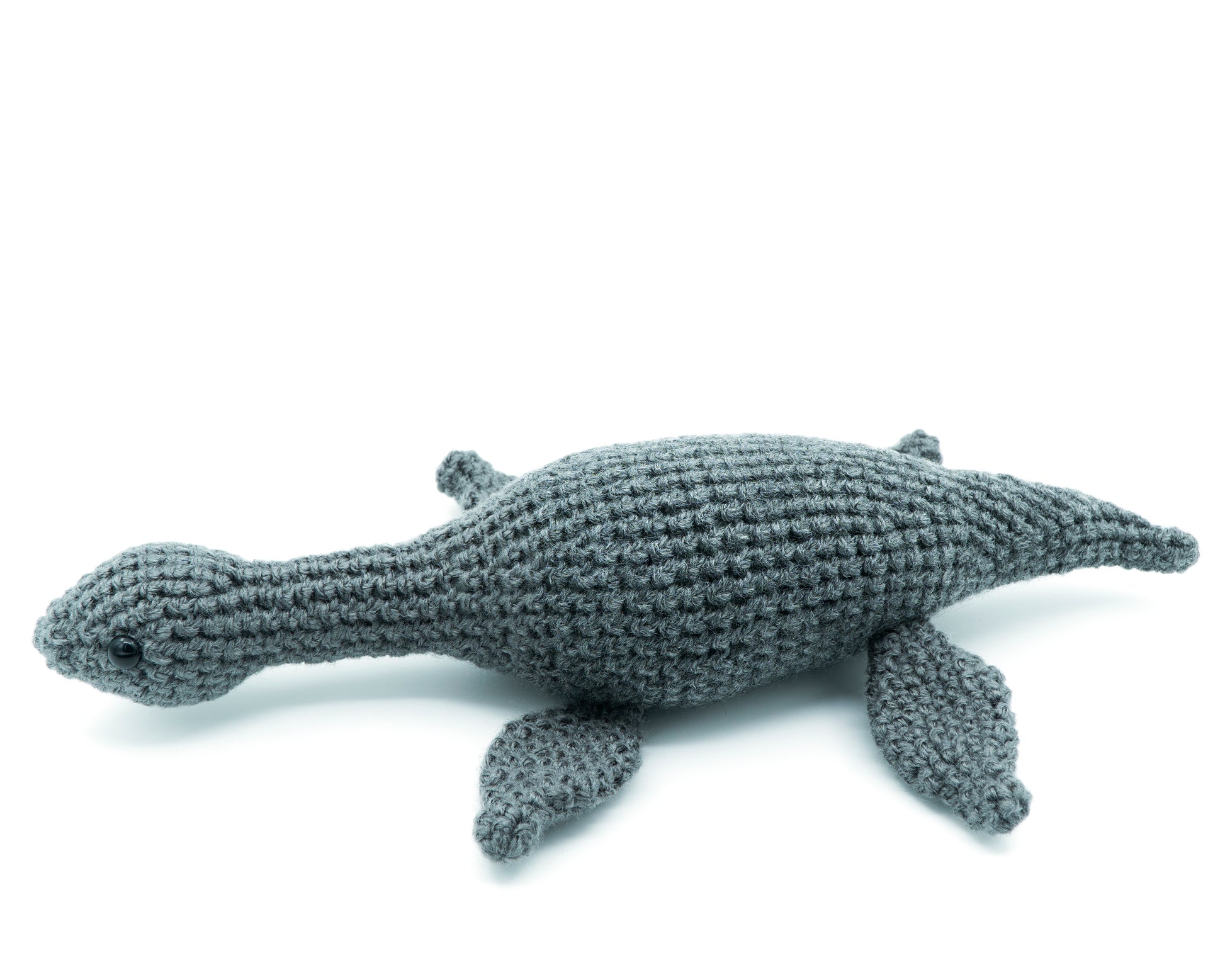 amigurumi crochet plesiosaurus pattern side view