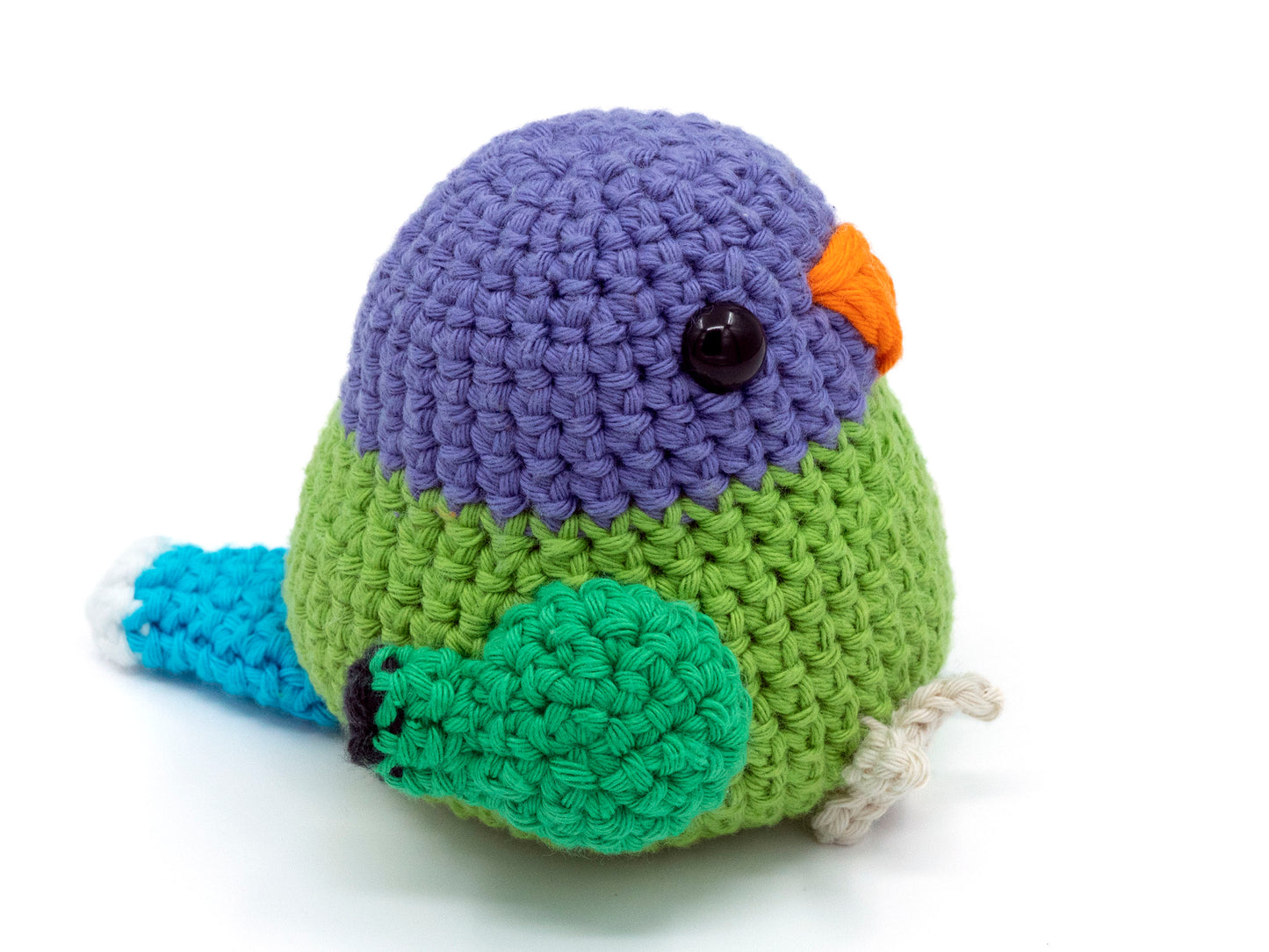 Crochet Pattern: Plum-headed Parakeet