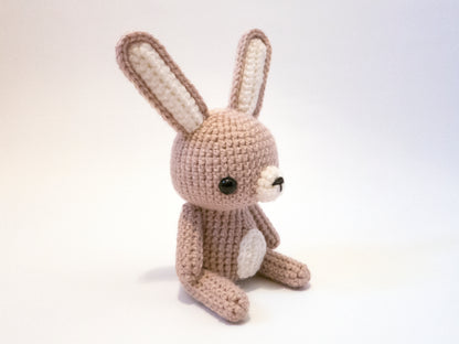 amigurumi crochet rabbit pattern three quarter view