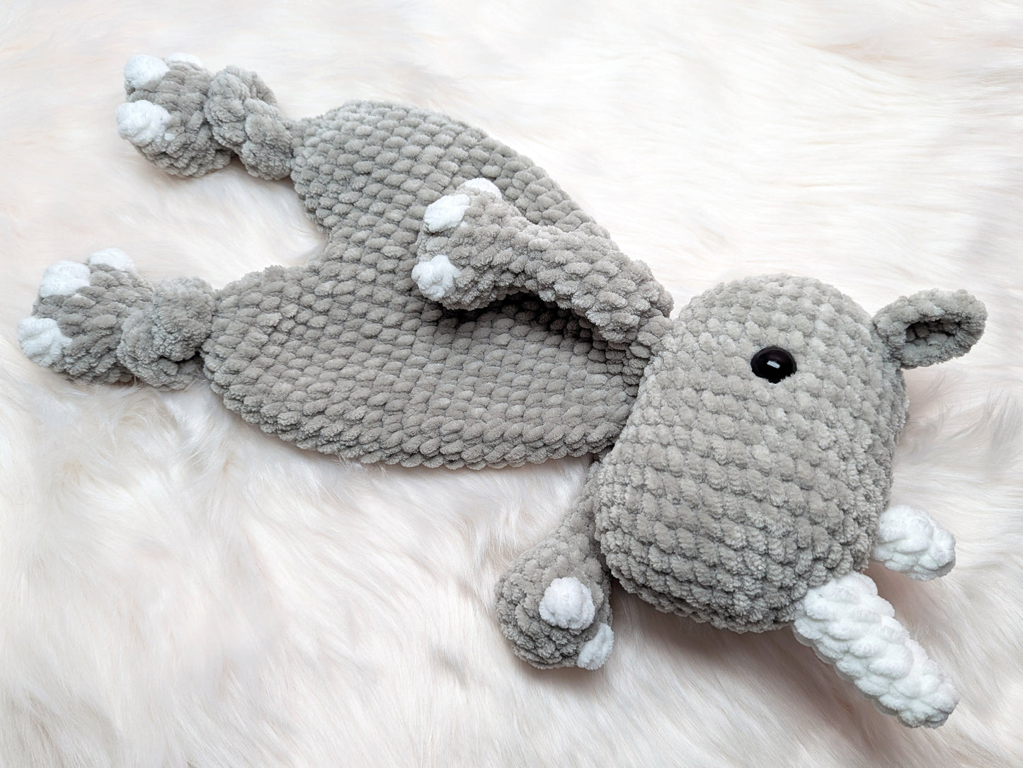 Crochet Pattern: Rhino Lovey