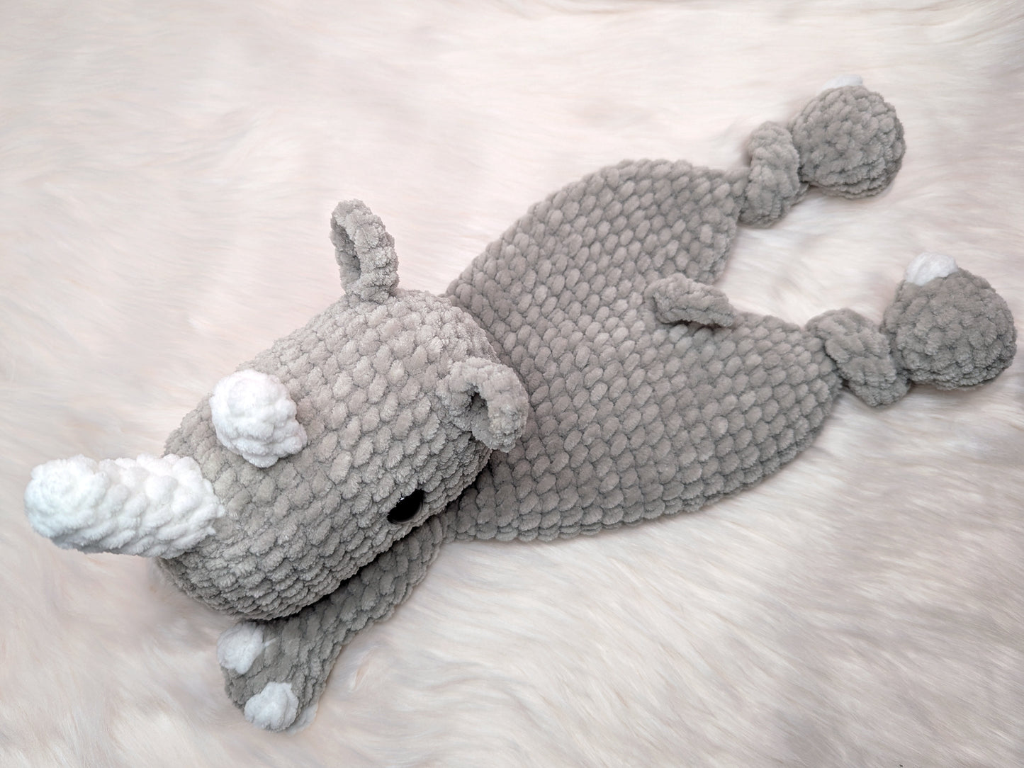 Crochet Pattern: Rhino Lovey