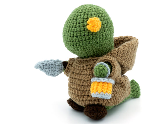 amigurumi crochet final fantasy tonberry pattern three quarter view