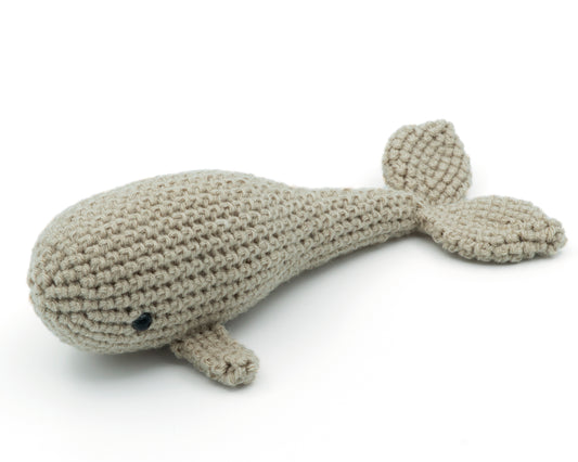 amigurumi crochet whale pattern side view