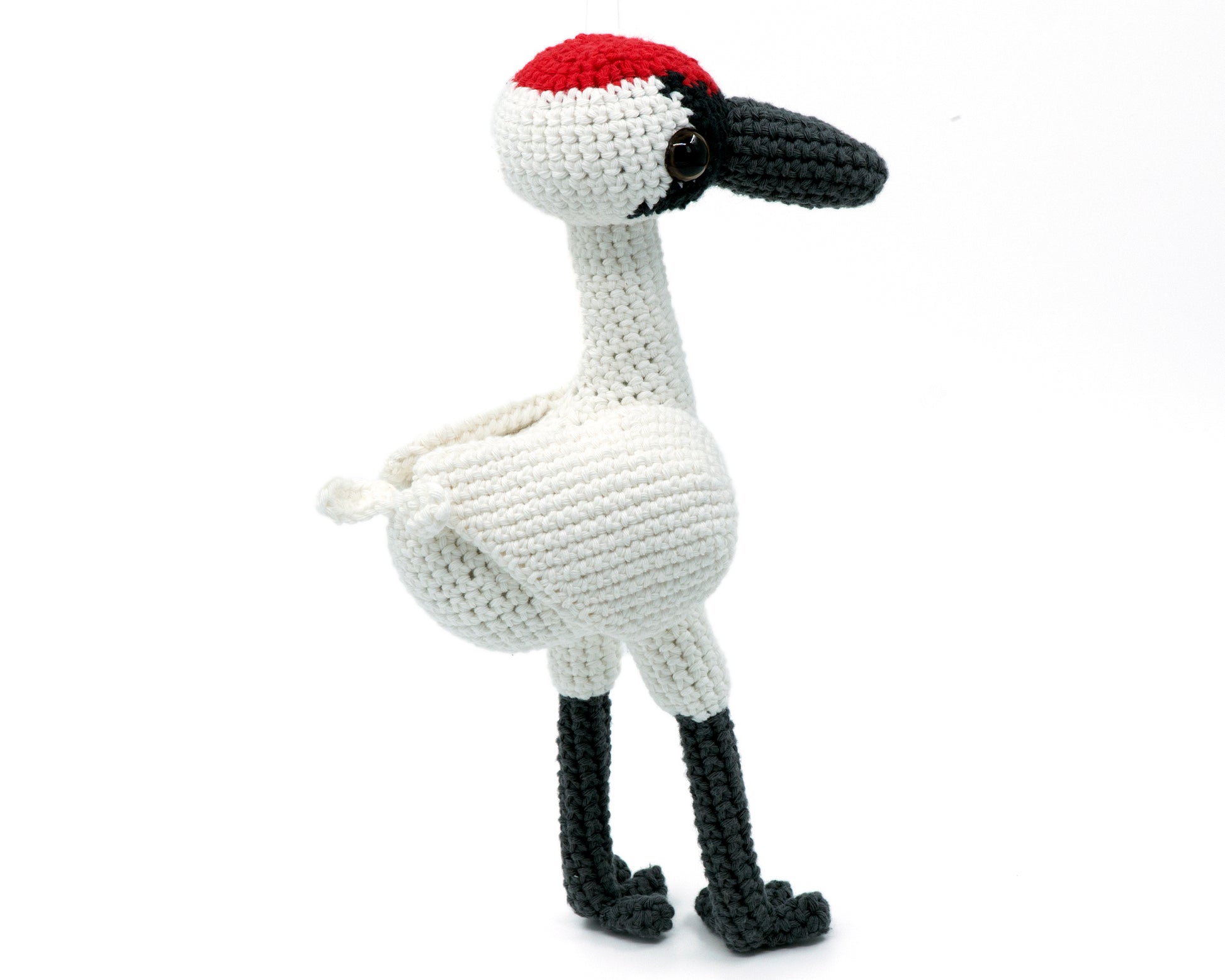 amigurumi crochet whooping crane pattern standing