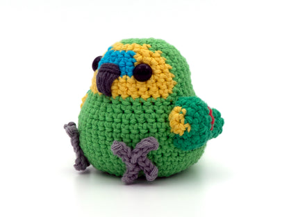 Crochet Pattern: Blue-fronted Amazon Parrot
