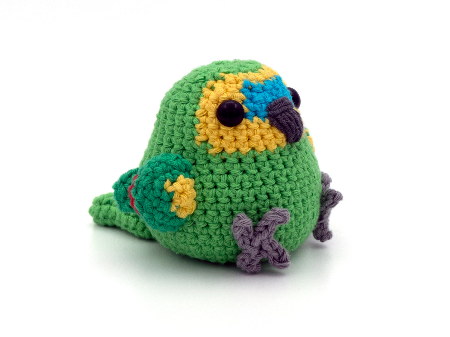 Crochet Pattern: Blue-fronted Amazon Parrot