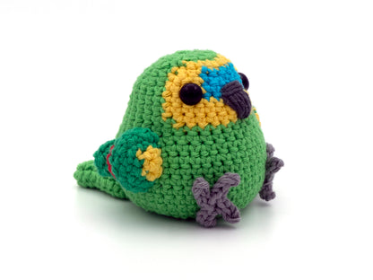 Crochet Pattern: Blue-fronted Amazon Parrot