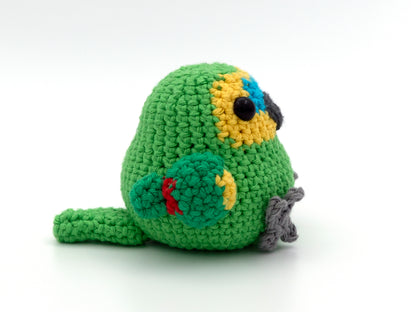 Crochet Pattern: Blue-fronted Amazon Parrot