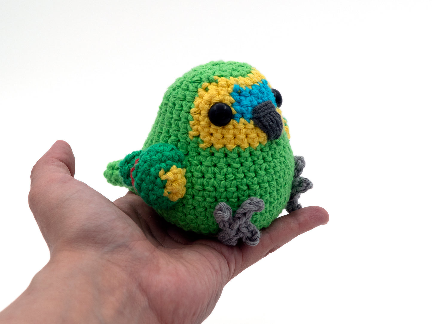 Crochet Pattern: Blue-fronted Amazon Parrot
