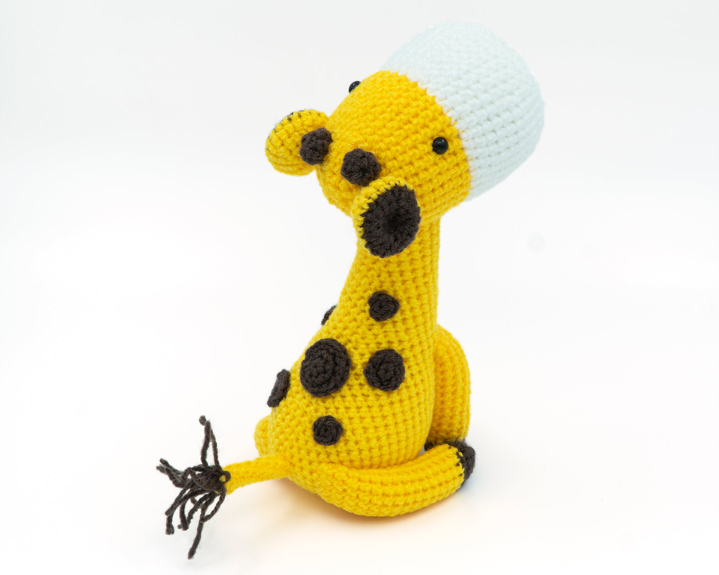 amigurumi crochet giraffe pattern spots on back 