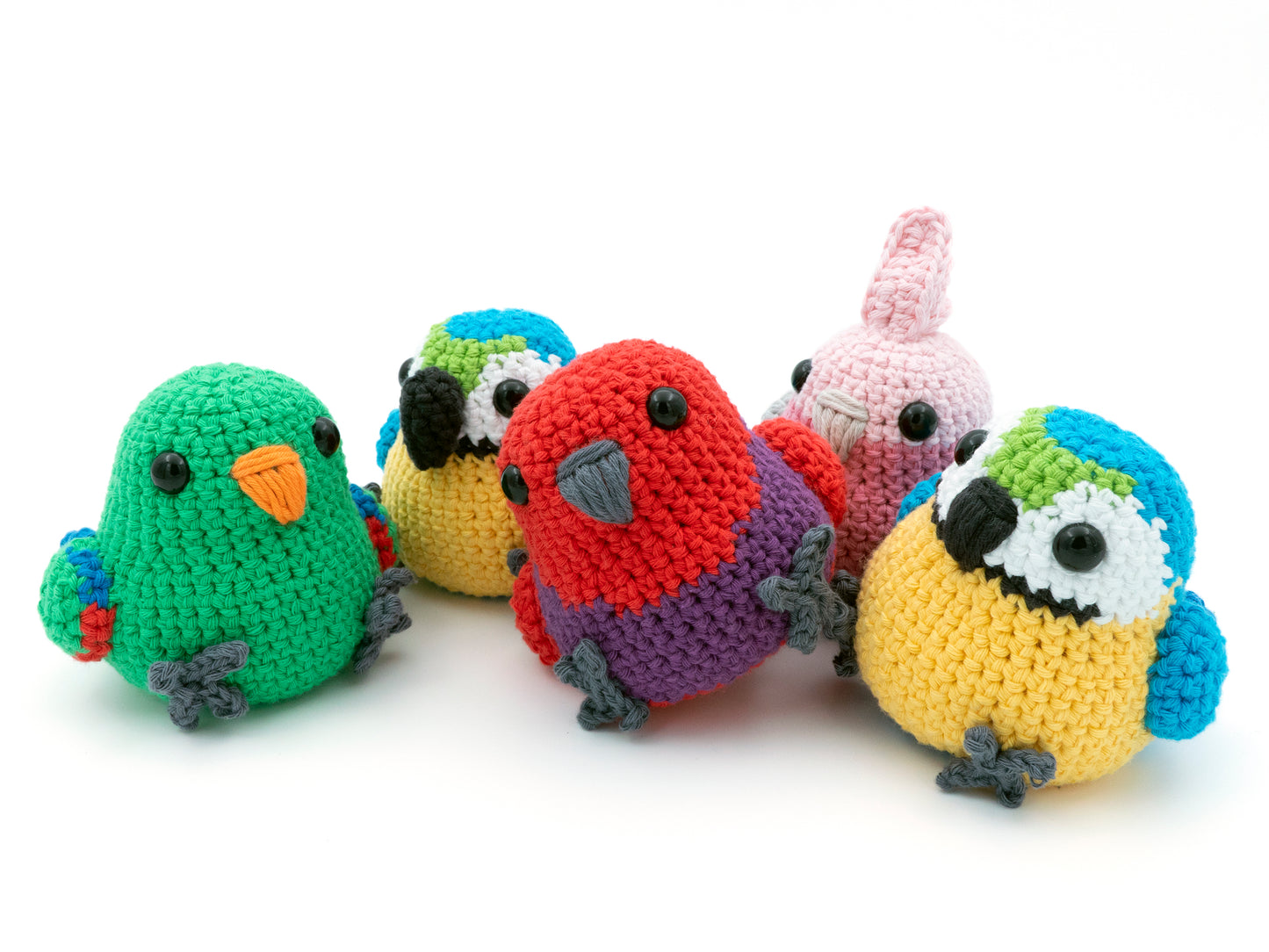 Crochet Pattern Bundle: Parrots #4