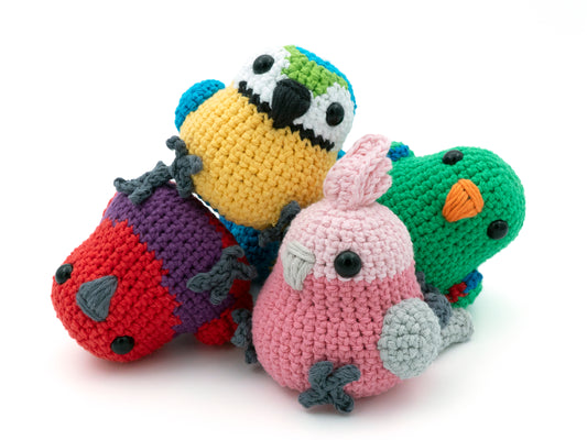 Crochet Pattern Bundle: Parrots #4