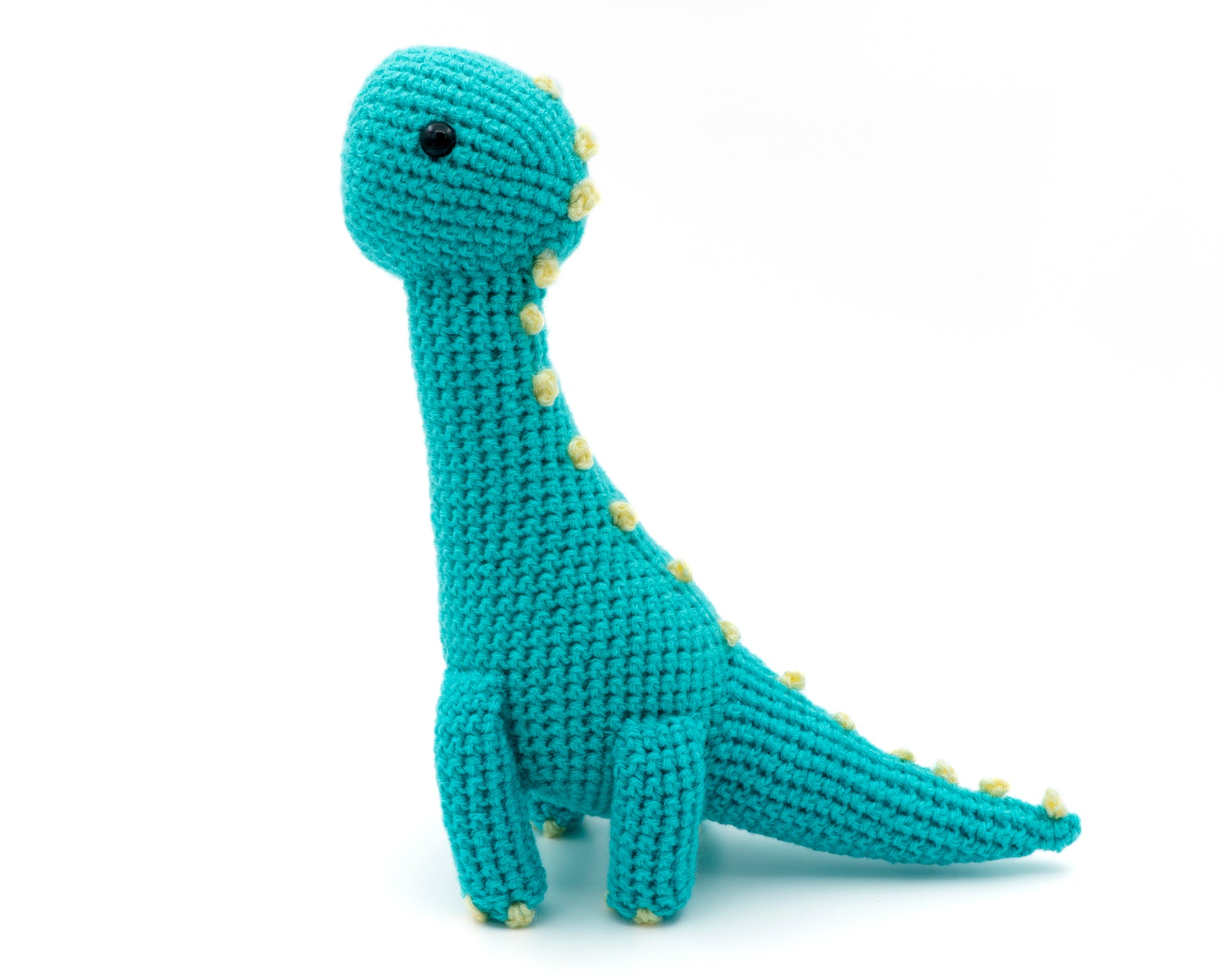 amigurumi crochet brachiosaurus dinosaur pattern side view