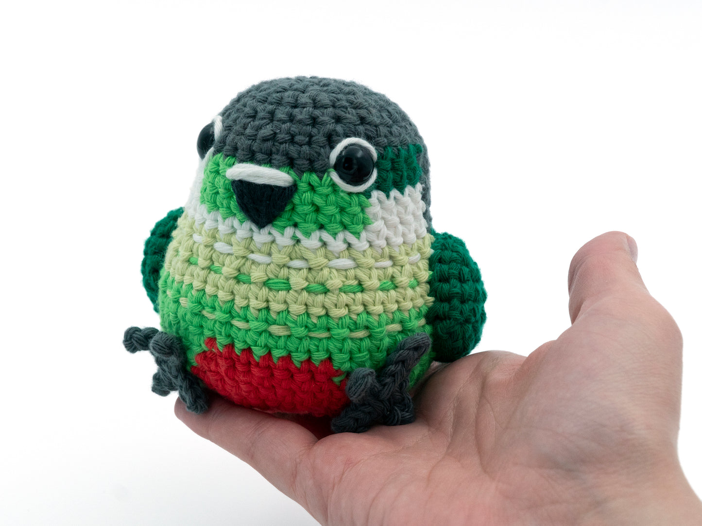 Crochet Pattern: Green-Cheek Conure