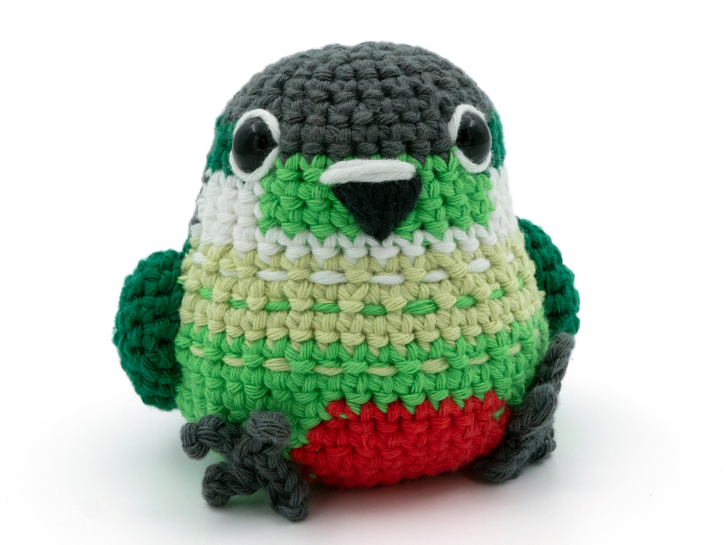 Crochet Pattern: Green-Cheek Conure