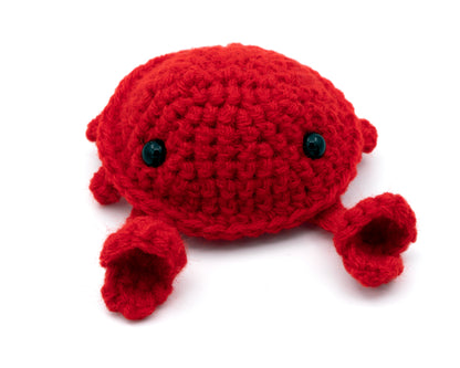 amigurumi crochet crab pattern front view