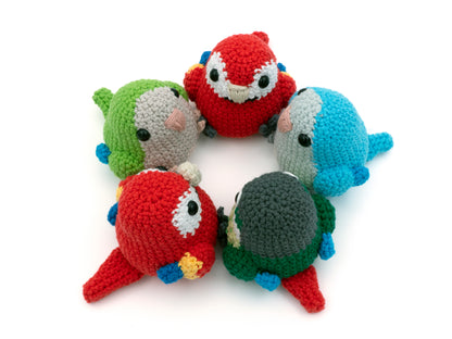 Crochet Pattern Bundle: Parrots #3