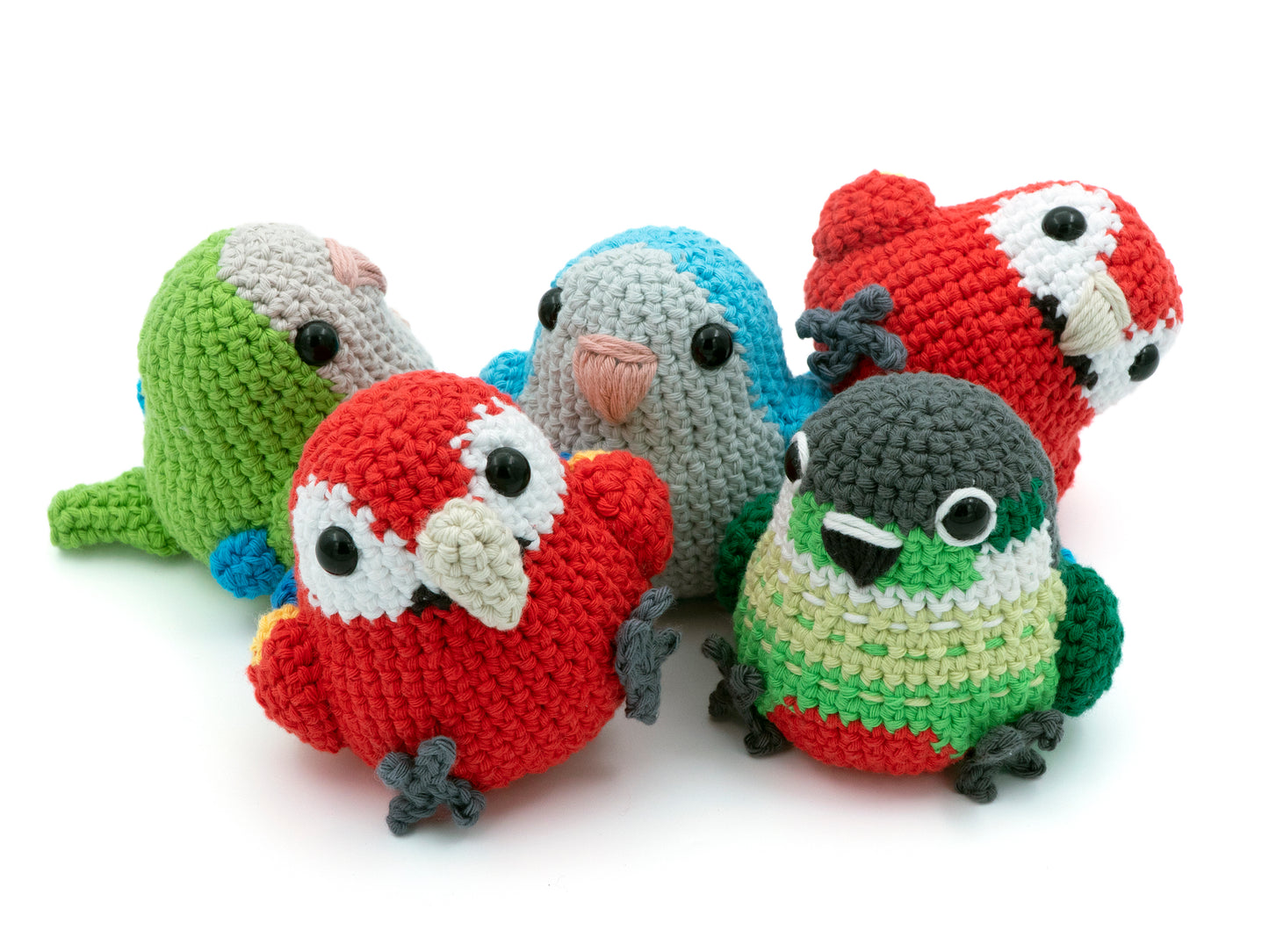 Crochet Pattern Bundle: Parrots #3