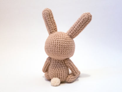 amigurumi crochet rabbit pattern back view